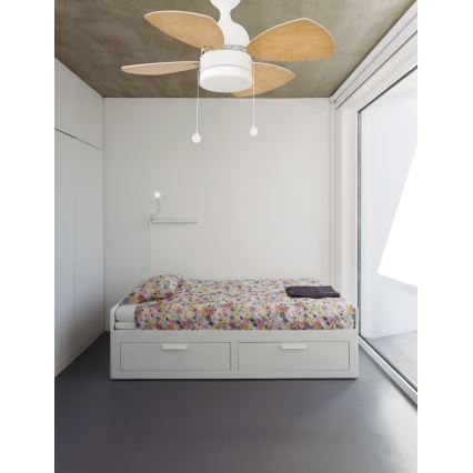 FARO 33704 - Таванен вентилатор MEDITERRANEO 1xE14/8W/230V