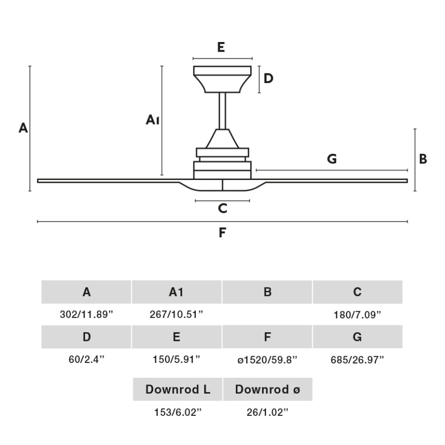 FARO 33718DC - Вентилатор за таван ALO L дърво/черен Ø 152 см + дистанционно управление