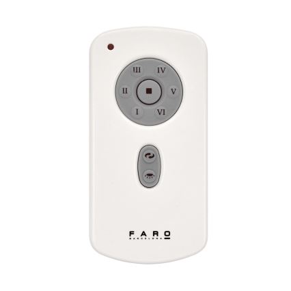 FARO 33722 - LED вентилатор за таван NU LED/18W/230V бял Ø 132 см + дистанционно управление