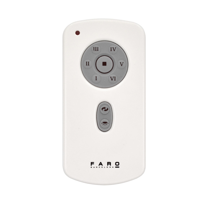 FARO 33722 - LED вентилатор за таван NU LED/18W/230V бял Ø 132 см + дистанционно управление