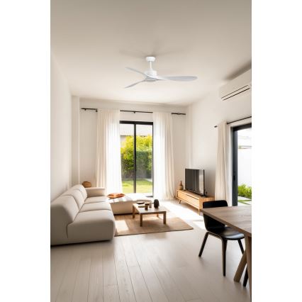 FARO 33750DC - Вентилатор за таван LUZON L бял + дистанционно управление
