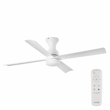 FARO 33756 - LED Таванен вентилатор FRASER LED/16W/230V бял Ø 120 см + дистанционно управление