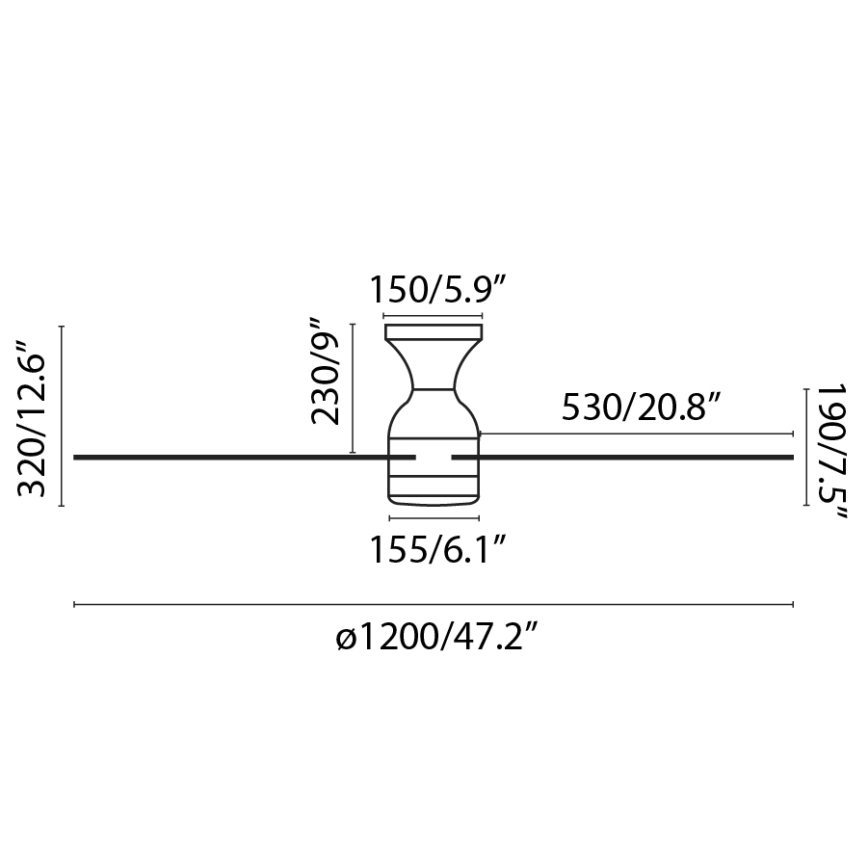 FARO 33756WT - LED Вентилатор за таван FRASER XL LED/16W/230V бял Ø 120 см Wi-Fi Tuya + дистанционно управление