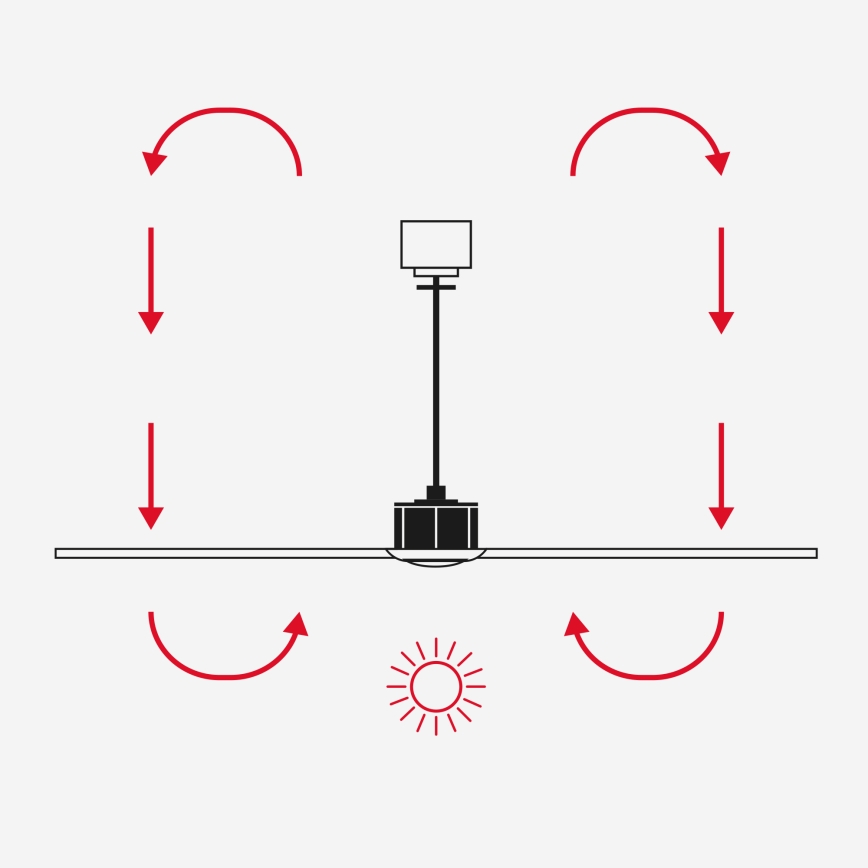 FARO 33760WT-22 - Димерен таванен вентилатор AMELIA L CONE LED/20W/230V 2700/3500/5000K бял Ø132 см Wi-Fi Tuya + дистанционно управление