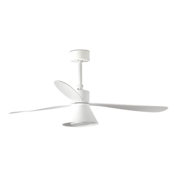 FARO 33760WT-22 - LED Димируем таванен вентилатор AMELIA L CONE LED/20W/230V 2700/3500/5000K бял Ø 132 см Wi-Fi Tuya + дистанционно управление