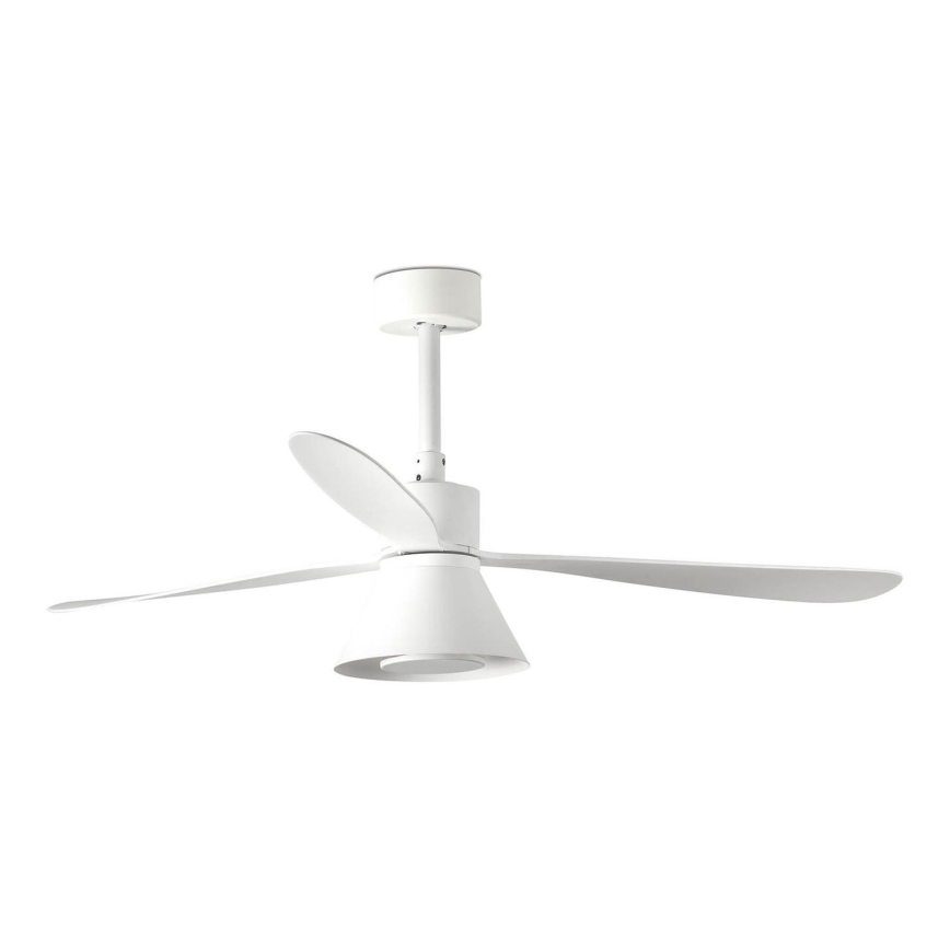 FARO 33760WT-22 - LED Димируем таванен вентилатор AMELIA L CONE LED/20W/230V 2700/3500/5000K бял Ø 132 см Wi-Fi Tuya + дистанционно управление
