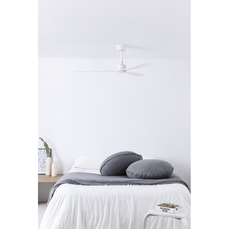FARO 33760WT - Вентилатор за таван AMELIA L бял Ø 132 см Wi-Fi Tuya + дистанционно управление