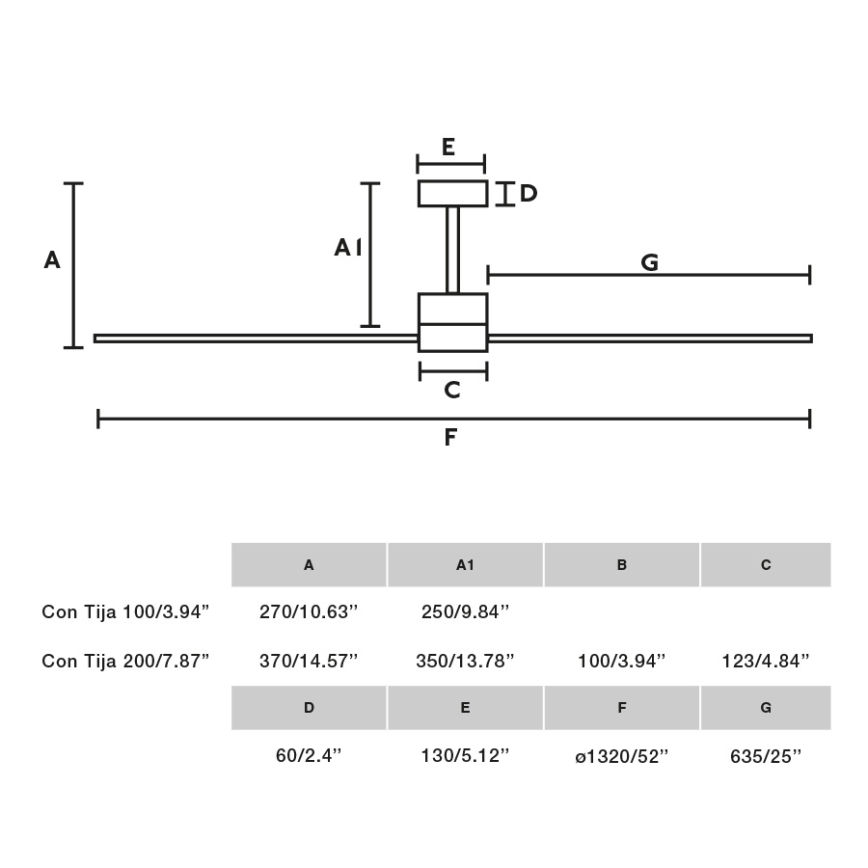 FARO 33761WT - Вентилатор за таван AMELIA L черен Ø 132 см Wi-Fi Tuya + дистанционно управление