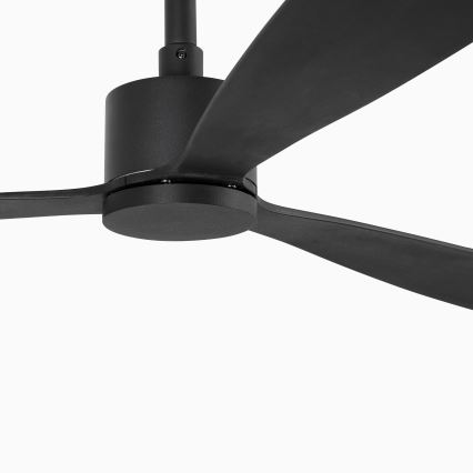 FARO 33761WT - Вентилатор за таван AMELIA L черен Ø 132 см Wi-Fi Tuya + дистанционно управление