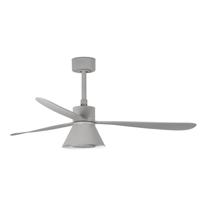 FARO 33762WT-24 - LED Димируем таванен вентилатор AMELIA L CONE LED/20W/230V 2700/3500/5000K сив Ø 132 см Wi-Fi Tuya + дистанционно управление