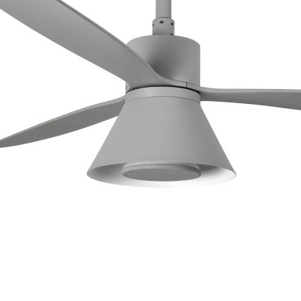 FARO 33762WT-24 - LED Димируем таванен вентилатор AMELIA L CONE LED/20W/230V 2700/3500/5000K сив Ø 132 см Wi-Fi Tuya + дистанционно управление