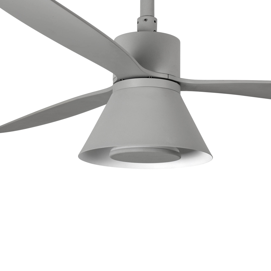 FARO 33762WT-24 - LED Димируем таванен вентилатор AMELIA L CONE LED/20W/230V 2700/3500/5000K сив Ø 132 см Wi-Fi Tuya + дистанционно управление