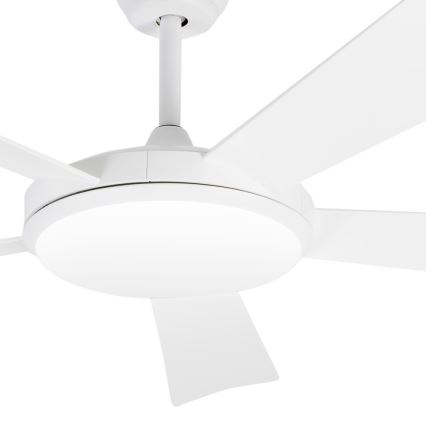 FARO 33803 - LED таванен вентилатор SAONA LED/24W/230V бял Ø 132 см + дистанционно управление