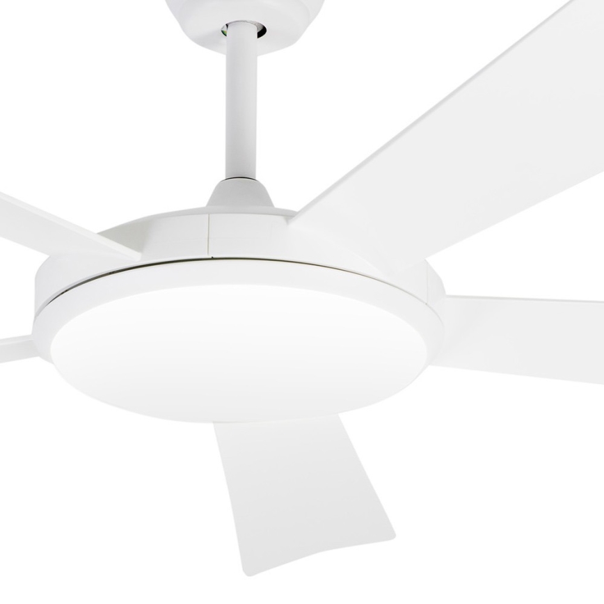 FARO 33803 - LED таванен вентилатор SAONA LED/24W/230V бял Ø 132 см + дистанционно управление
