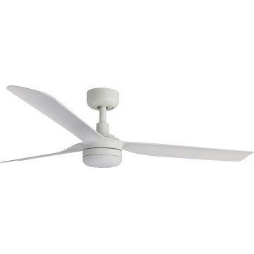 FARO 33814WT-20 - димируем таванен вентилатор PUNT M LED/18W/230V 2700/3000/4000K бял, диаметър 132 см, Wi-Fi Tuya + дистанционно управление