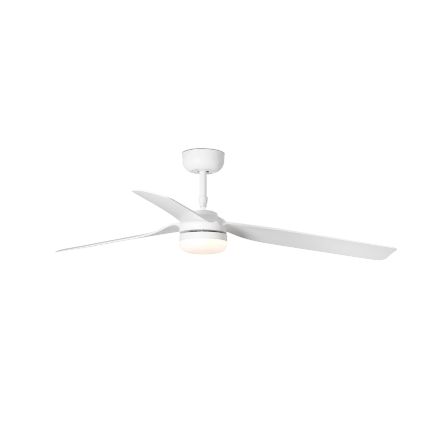 FARO 33814WT-20 - димируем таванен вентилатор PUNT M LED/18W/230V 2700/3000/4000K бял, диаметър 132 см, Wi-Fi Tuya + дистанционно управление