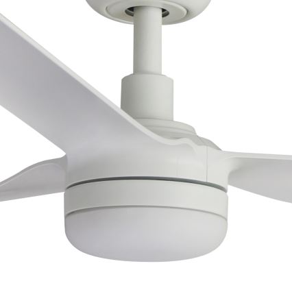 FARO 33814WT1S - Димируем LED таванен вентилатор PUNT M LED/18W/230V 2700/3000/4000K, диаметър 132 см, бял, Wi‑Fi Tuya + дистанционно управление