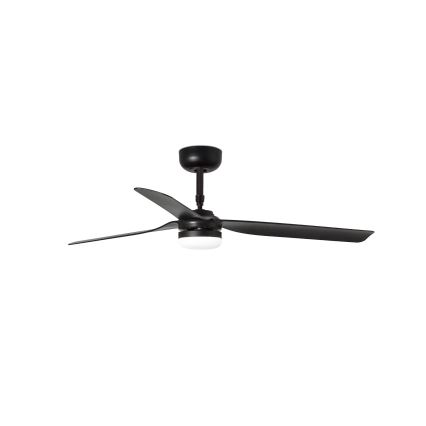 FARO 33815WT-21 - LED Димируем таванен вентилатор PUNT M LED/18W/230V 3000/4200/6500K черен Ø 132 см Wi-Fi Tuya + дистанционно управление
