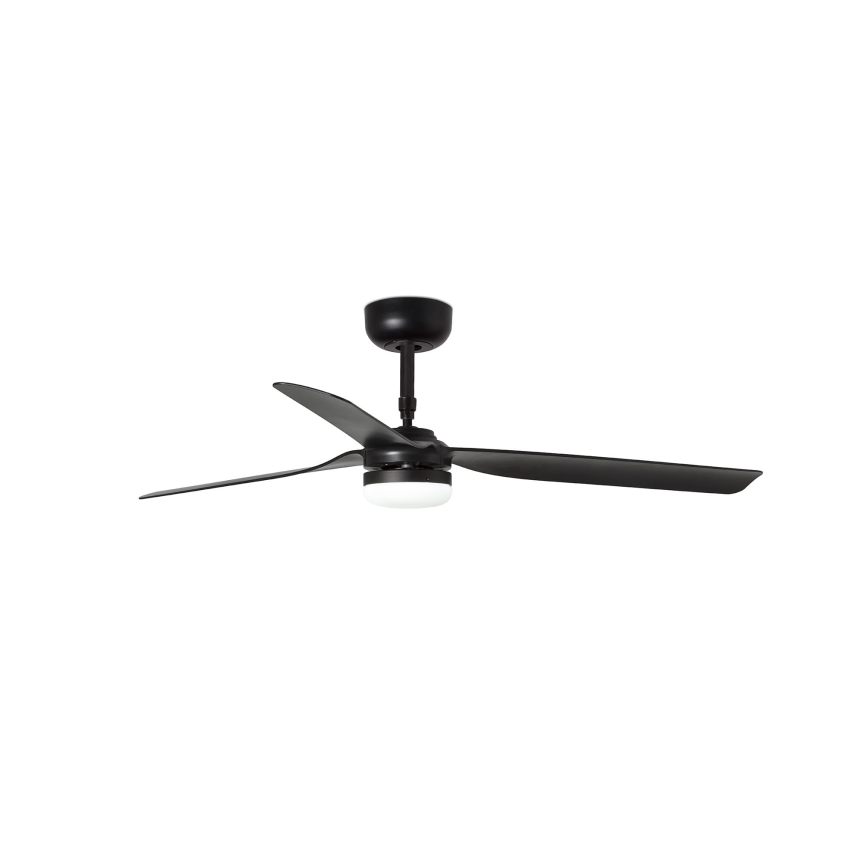 FARO 33815WT-21 - LED таванен вентилатор PUNT M с възможност за димиране LED/18W/230V 2700/3000/4000K черен диам. 132 см Wi-Fi Tuya + дистанционно управление