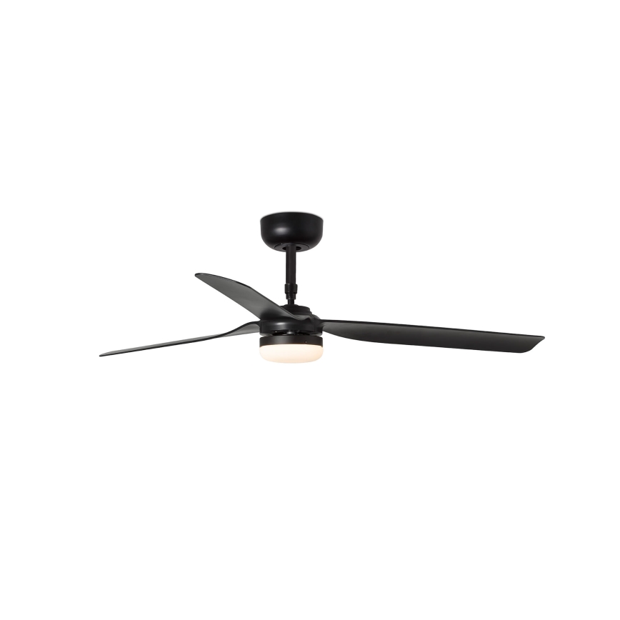 FARO 33815WT-21 - LED таванен вентилатор PUNT M с възможност за димиране LED/18W/230V 2700/3000/4000K черен диам. 132 см Wi-Fi Tuya + дистанционно управление
