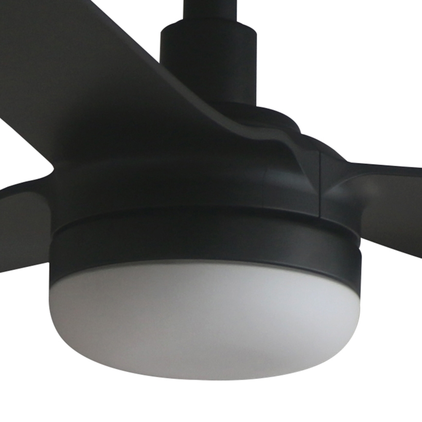 FARO 33815WT1S - LED димируем таванен вентилатор PUNT M LED/18W/230V 2700/3000/4000K диам. 132 см черен Wi-Fi Tuya + дистанционно управление