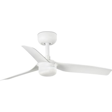 FARO 33820WT-1TW - LED Димируем таванен вентилатор MINI PUNT S LED/10W/230V 2700/4000/6000K бял Ø 90 см Wi-Fi Tuya + дистанционно управление