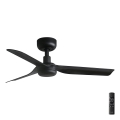 FARO 33822 - Вентилатор за таван MINI PUNT S черен Ø 90 см + дистанционно управление