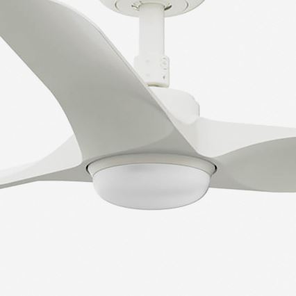 FARO 33824WT-1TW - LED Димируем таванен вентилатор HEY S LED/10W/230V 2700/4000/6000K бял Ø 90 см Wi-Fi Tuya + дистанционно управление