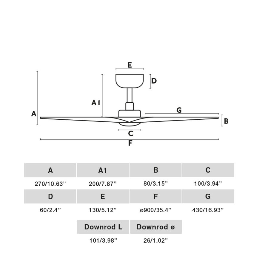 FARO 33825-1TW - LED Димируем таванен вентилатор HEY S LED/10W/230V 2700/4000/6000K черен Ø 90 см + дистанционно управление