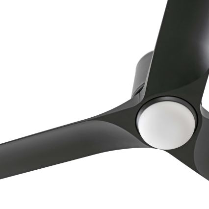 FARO 33827-1TW - LED Димируем таванен вентилатор HEY TUB S LED/10W/230V 2700/4000/6000K черен Ø 90 см + дистанционно управление