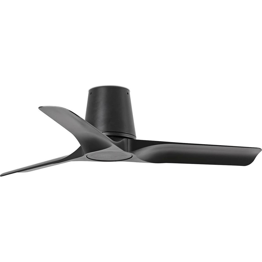 FARO 33827WT - Вентилатор за таван HEY TUB S черен Ø 90 см Wi-Fi Tuya + дистанционно управление