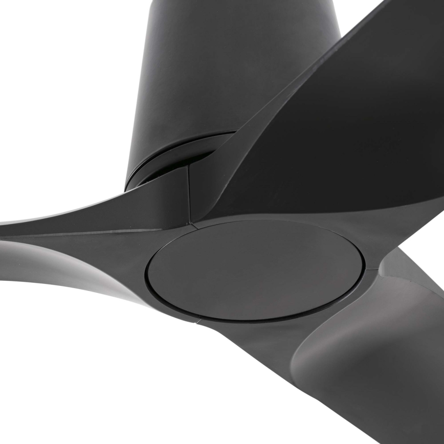 FARO 33827WT - Вентилатор за таван HEY TUB S черен Ø 90 см Wi-Fi Tuya + дистанционно управление