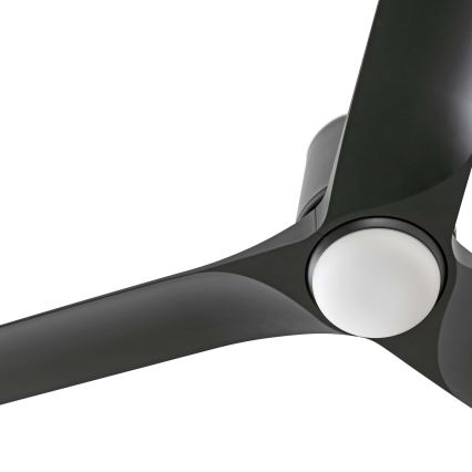 FARO 33827WT1S - LED димируем таванен вентилатор HEY TUB S LED/10W/230V 2700/3000/4000K Ø 90 см черен Wi-Fi Tuya + дистанционно управление