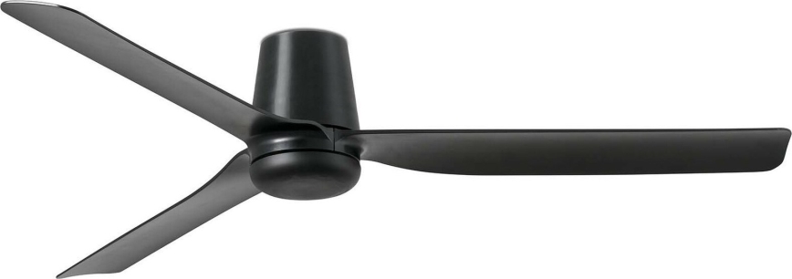 FARO 33830WT - Вентилатор за таван PUNT TUB M черен Ø 132 см Wi-Fi Tuya + дистанционно управление