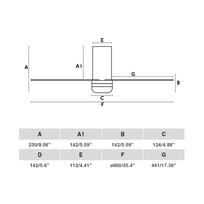 FARO 33833-1TW - Димируем таванен вентилатор MINI PUNT TUB с LED/10W/230V 2700/3000/4000K Ø 90 см кафяв/бял + дистанционно управление