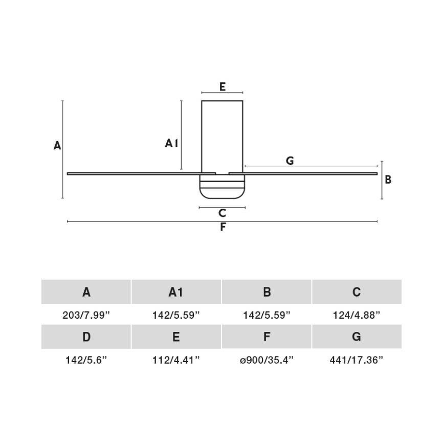 FARO 33833WT - Вентилатор за таван MINI PUNT TUB S кафяв/бял Ø 90 см Wi-Fi Tuya + дистанционно управление