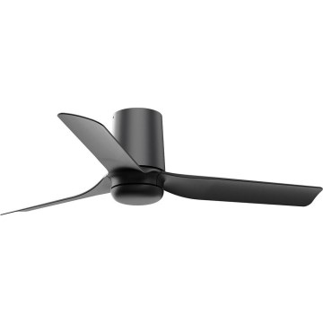 FARO 33834-Вентилатор за таван MINI PUNT TUB S черен Ø 90 см + дистанционно управление