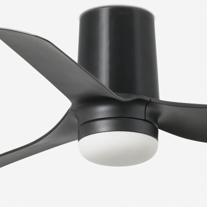 FARO 33834-Вентилатор за таван MINI PUNT TUB S черен Ø 90 см + дистанционно управление