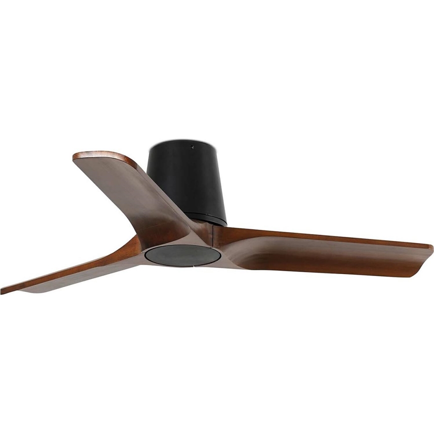 FARO 33837 - Вентилатор за таван HEYWOOD TUB S бор/черен Ø 90 см + дистанционно управление