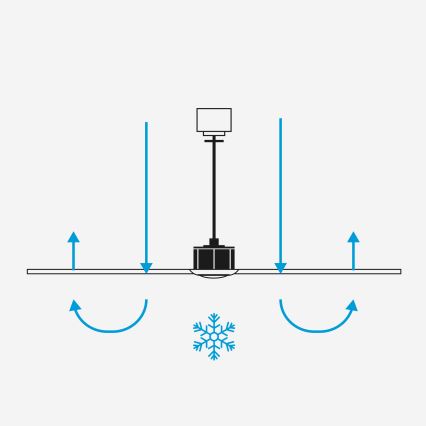 FARO 338381S - LED димируем таванен вентилатор HEYWOOD TUB L LED/10W/230V 2700/3000/4000K Ø 132 см дърво/бял + дистанционно управление