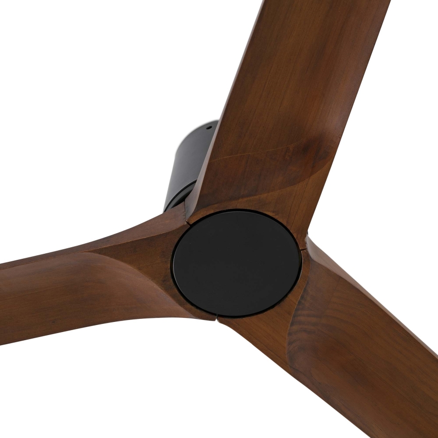 FARO 33839 - Таванен вентилатор HEYWOOD TUB L бор/черен пр. 132 см + дистанционно управление