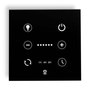 FARO 33988 - Настенен сензорен регулатор за таванни вентилатори 230V черен