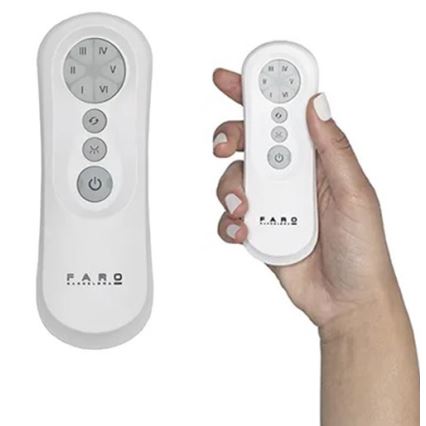 FARO 34100 - Вентилатор за таван MILOS черен + дистанционно управление