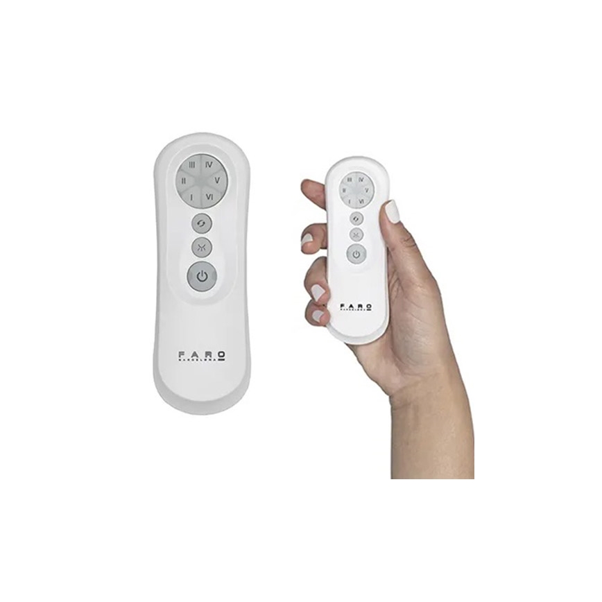 FARO 34100 - Вентилатор за таван MILOS черен + дистанционно управление