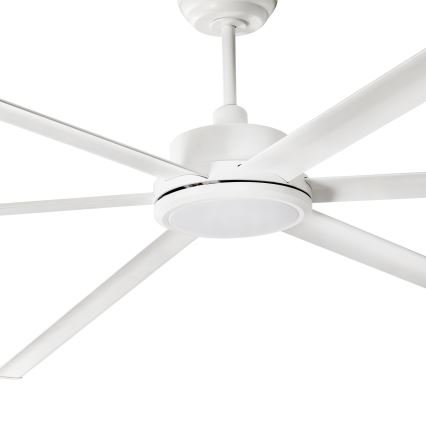 FARO 34206-130 - LED Димируем таванен вентилатор ROTTERDAM XXL LED/32W/230V бял Ø 250 см + дистанционно управление