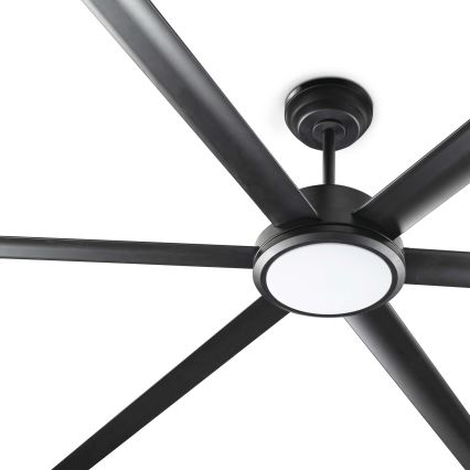 FARO 34207-130 - LED Димируем таванен вентилатор ROTTERDAM XXL LED/32W/230V черен Ø 250 см + дистанционно управление