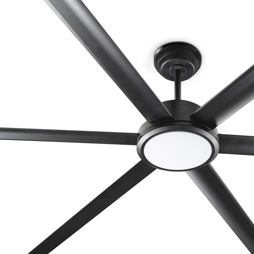 FARO 34207-130 - LED Димируем таванен вентилатор ROTTERDAM XXL LED/32W/230V черен Ø 250 см + дистанционно управление
