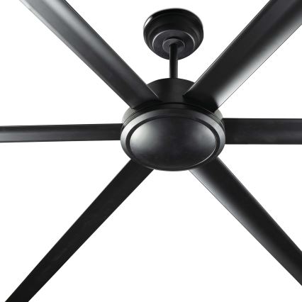 FARO 34207 - Вентилатор за таван ROTTERDAM XXL черен Ø 250 см + дистанционно управление