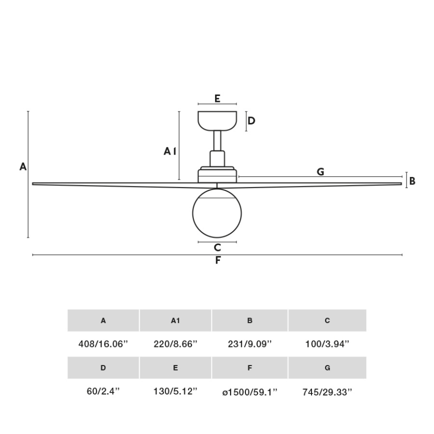 FARO 34279WT-11L - Таванен вентилатор KLIM L 1xE27/15W/230V дъб/бял пр. 150 см Wi-Fi Tuya + дистанционно управление