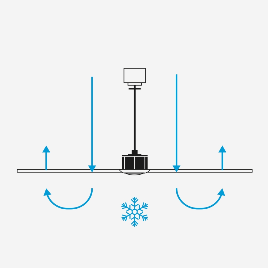 FARO 34285WT1S - LED димируем таванен вентилатор CRUISER с LED/18W/230V 2700/3000/4000K Ø 106 cm сив/черен Wi-Fi Tuya + дистанционно управление